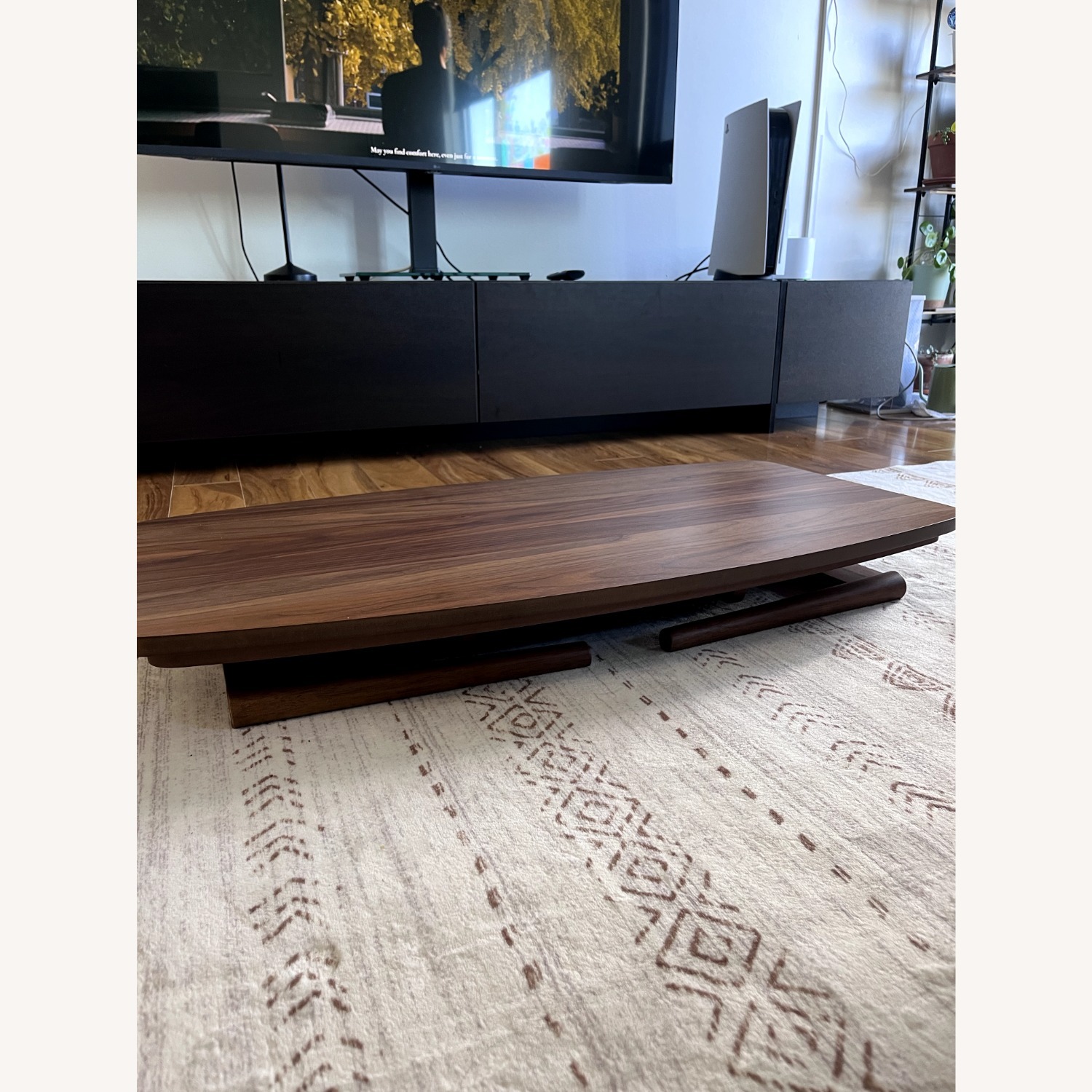 Azumaya Dark Brown Wood Coffee Table - image-5