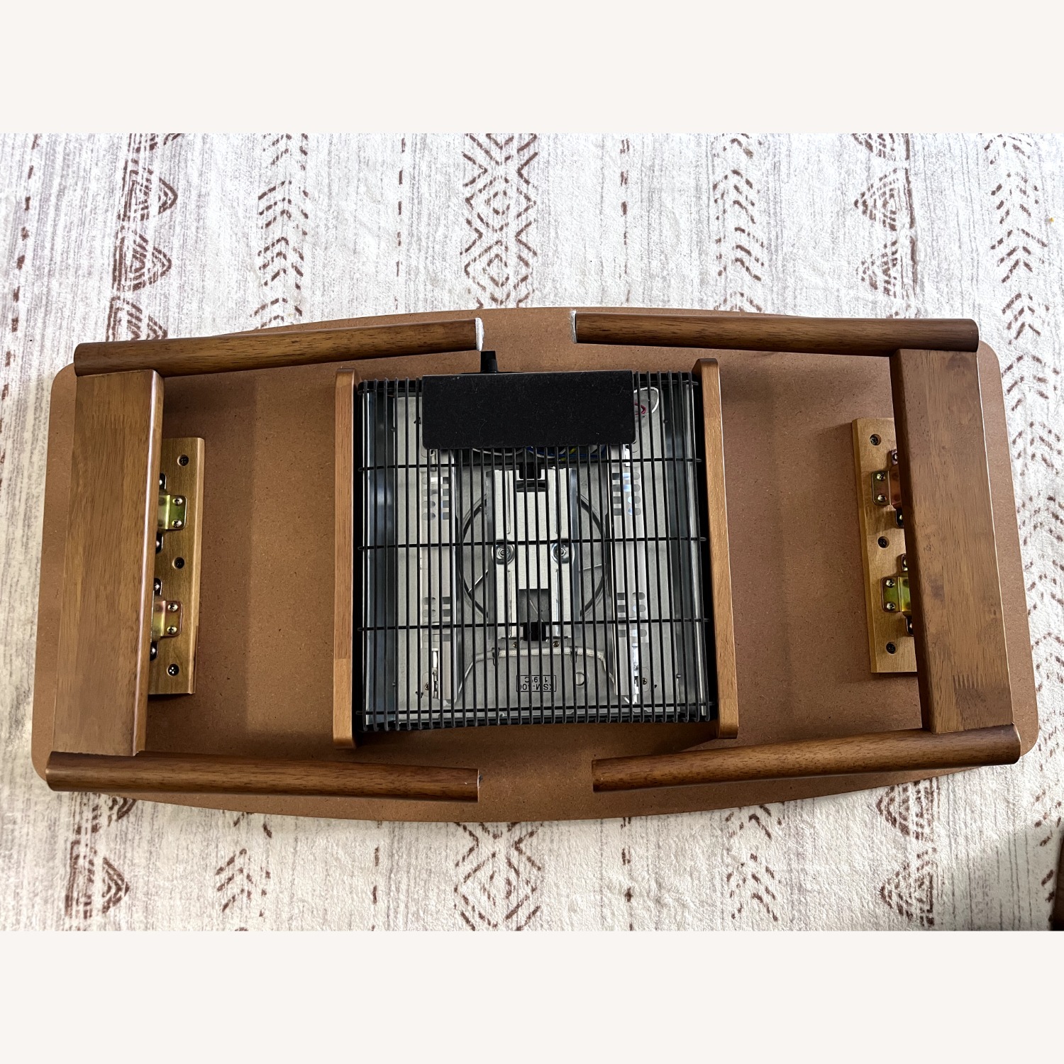 Azumaya Dark Brown Wood Coffee Table - image-3