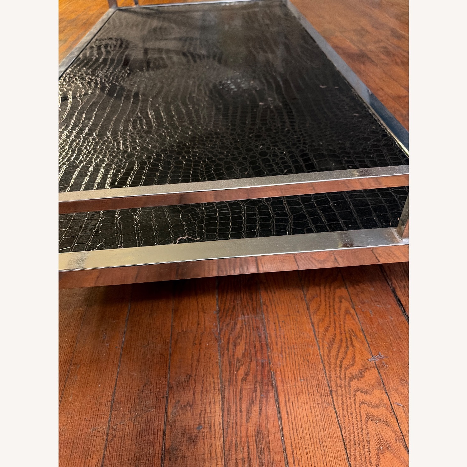 Raymour & Flanigan Transparent Wood Coffee Table - image-2