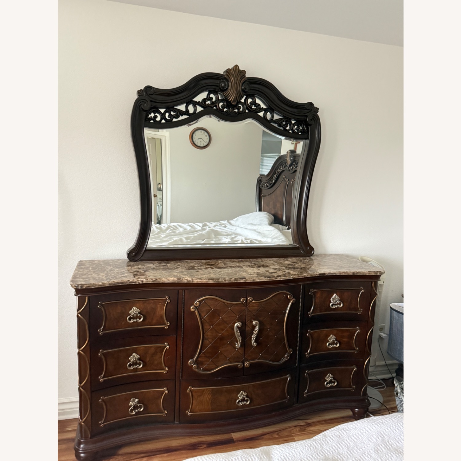 Raymour & Flanigan Palazzo Dark Brown Wood Dresser - image-1