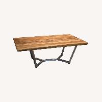 From The Source Kali Dark Brown Wood Coffee Table