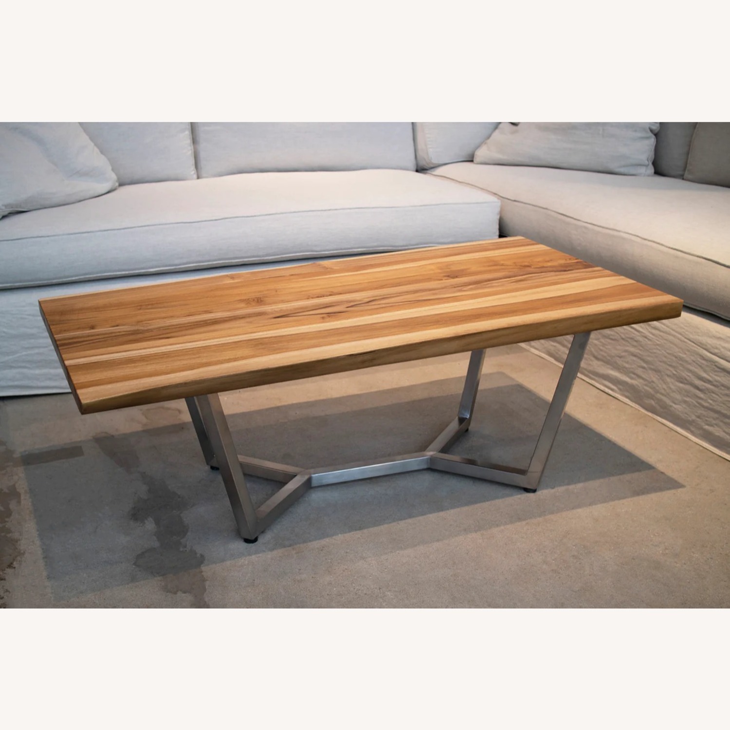 From The Source Kali Dark Brown Wood Coffee Table - image-1