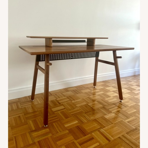 Used Artifox Walnut Desk + Large Stand for sale on AptDeco