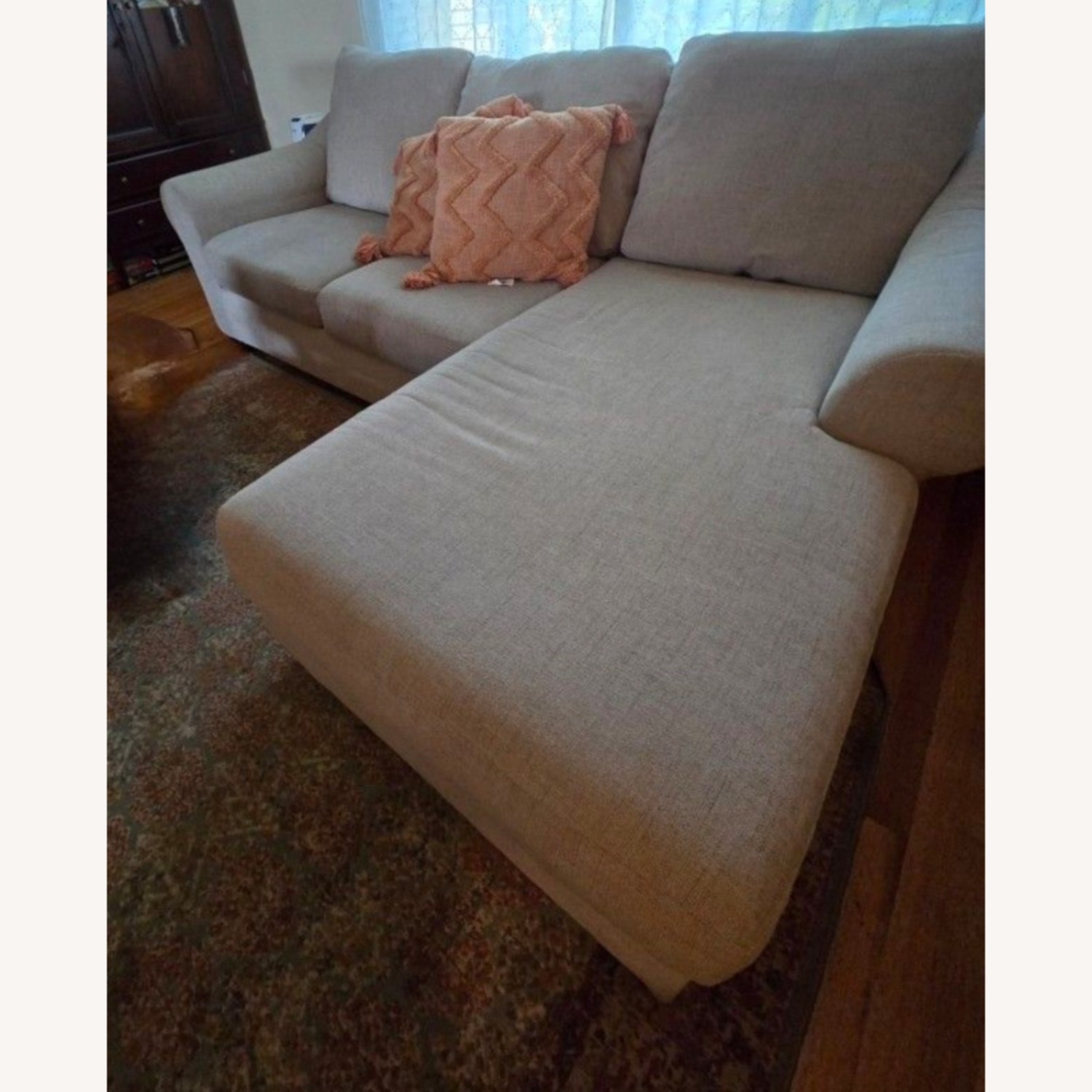 Ashley Furniture Carnaby Natural Fabric 2 Piece Sectional - image-3