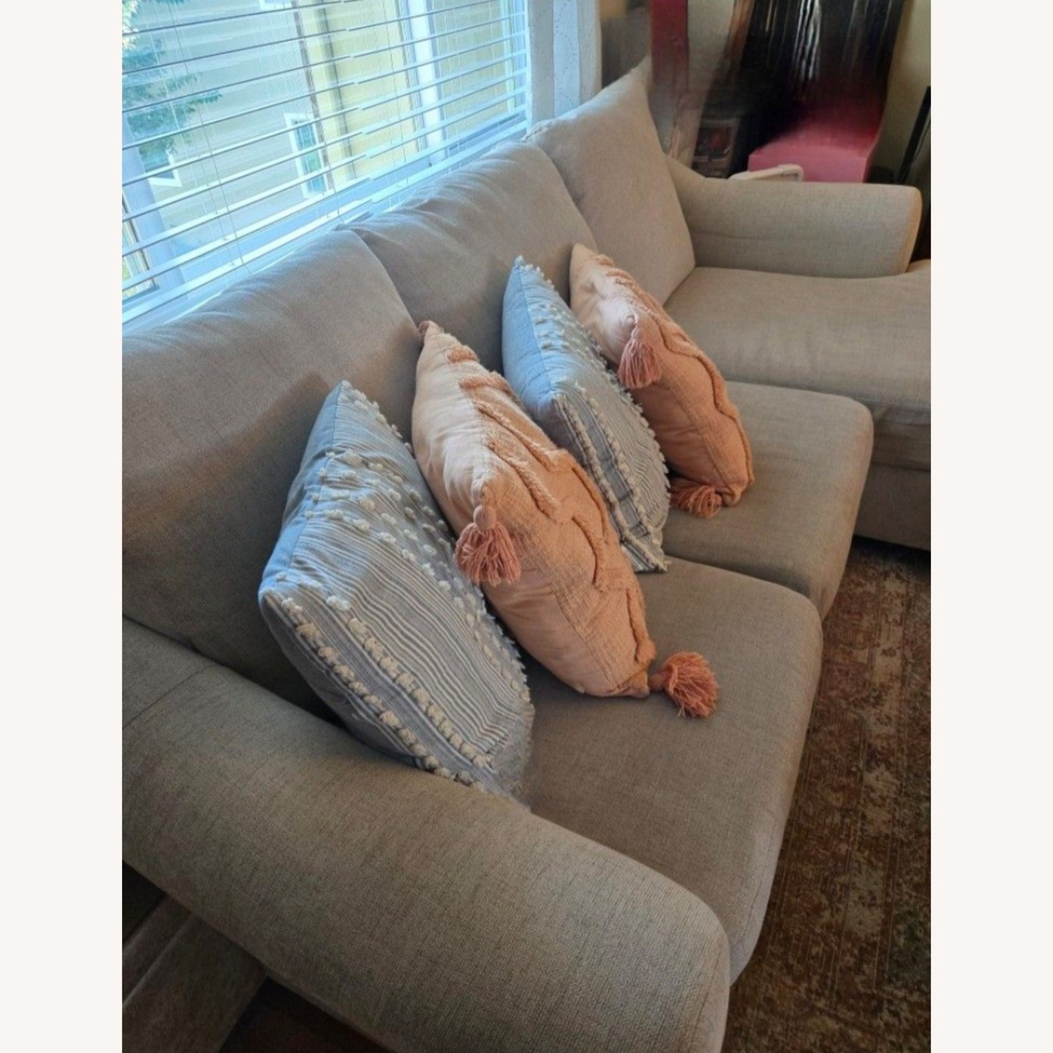 Ashley Furniture Carnaby Natural Fabric 2 Piece Sectional - image-5