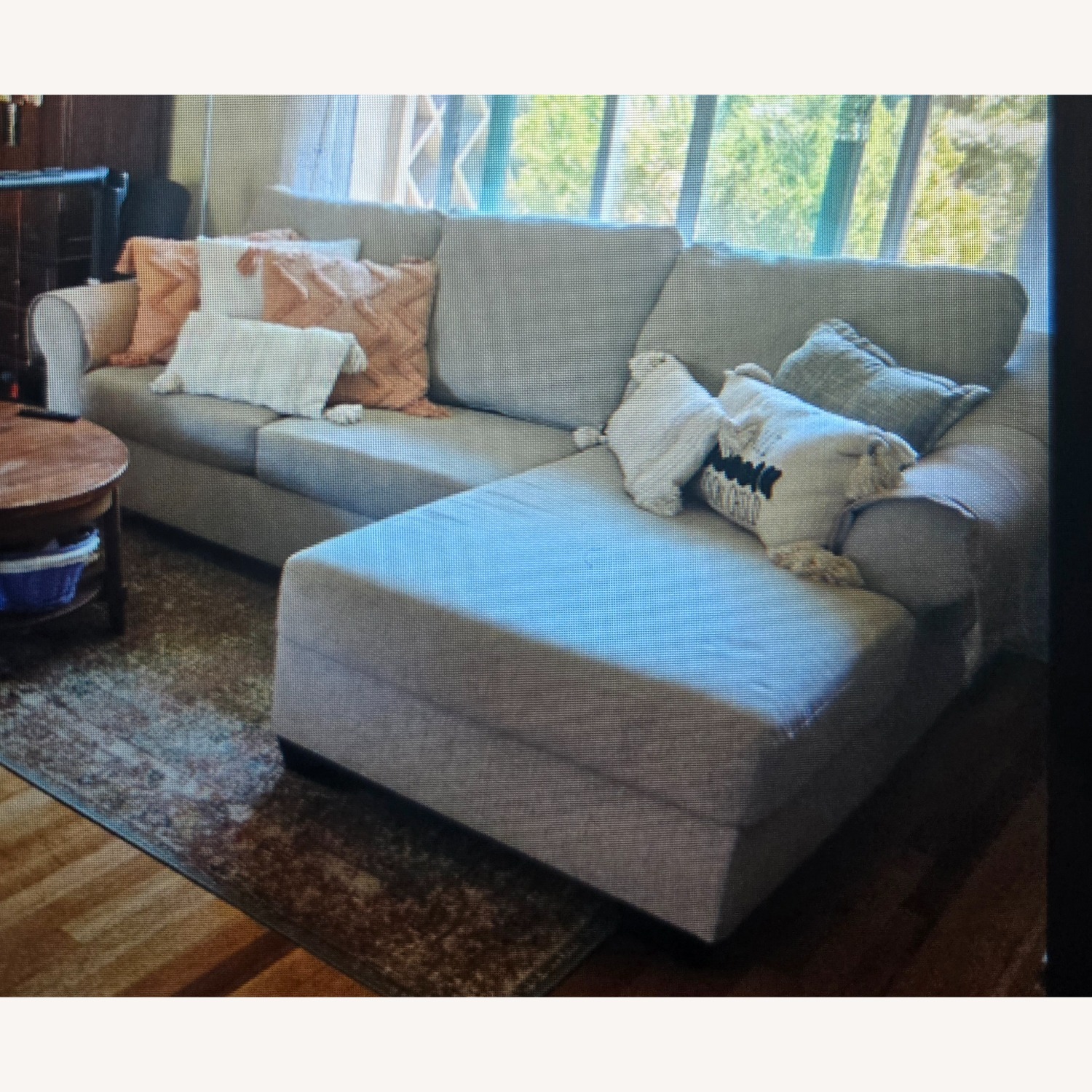 Ashley Furniture Carnaby Natural Fabric 2 Piece Sectional - image-0