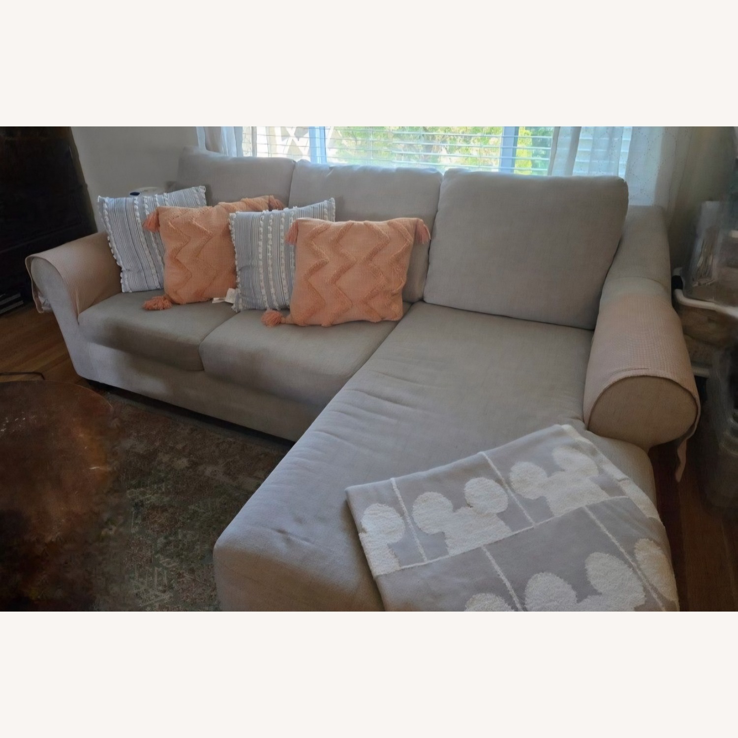 Ashley Furniture Carnaby Natural Fabric 2 Piece Sectional - image-4