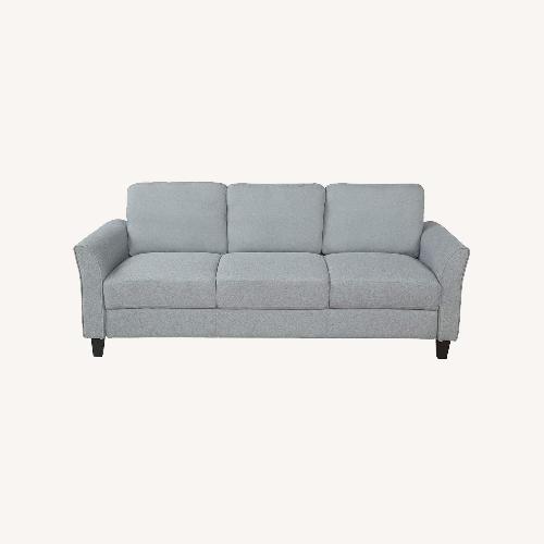 Used Wayfair Green Microsuede 3+ Seater Sofa for sale on AptDeco