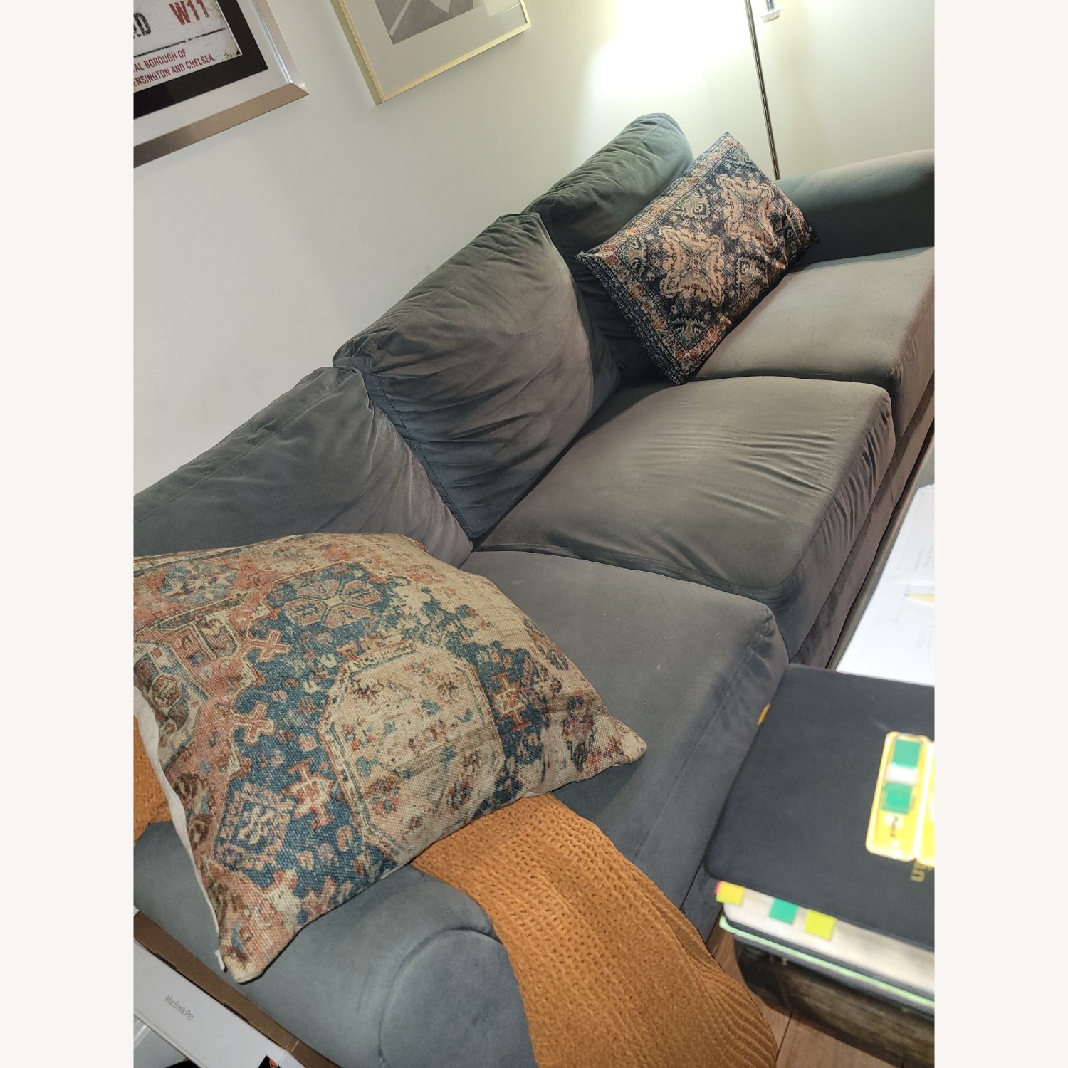 Wayfair Green Microsuede 3+ Seater Sofa - image-3