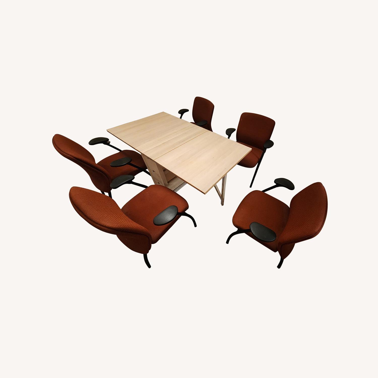 IKEA Norden Natural Dining Table with 5 chairs - image-0