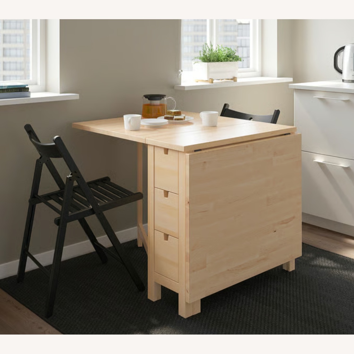 IKEA Norden Natural Dining Table with 5 chairs - image-7