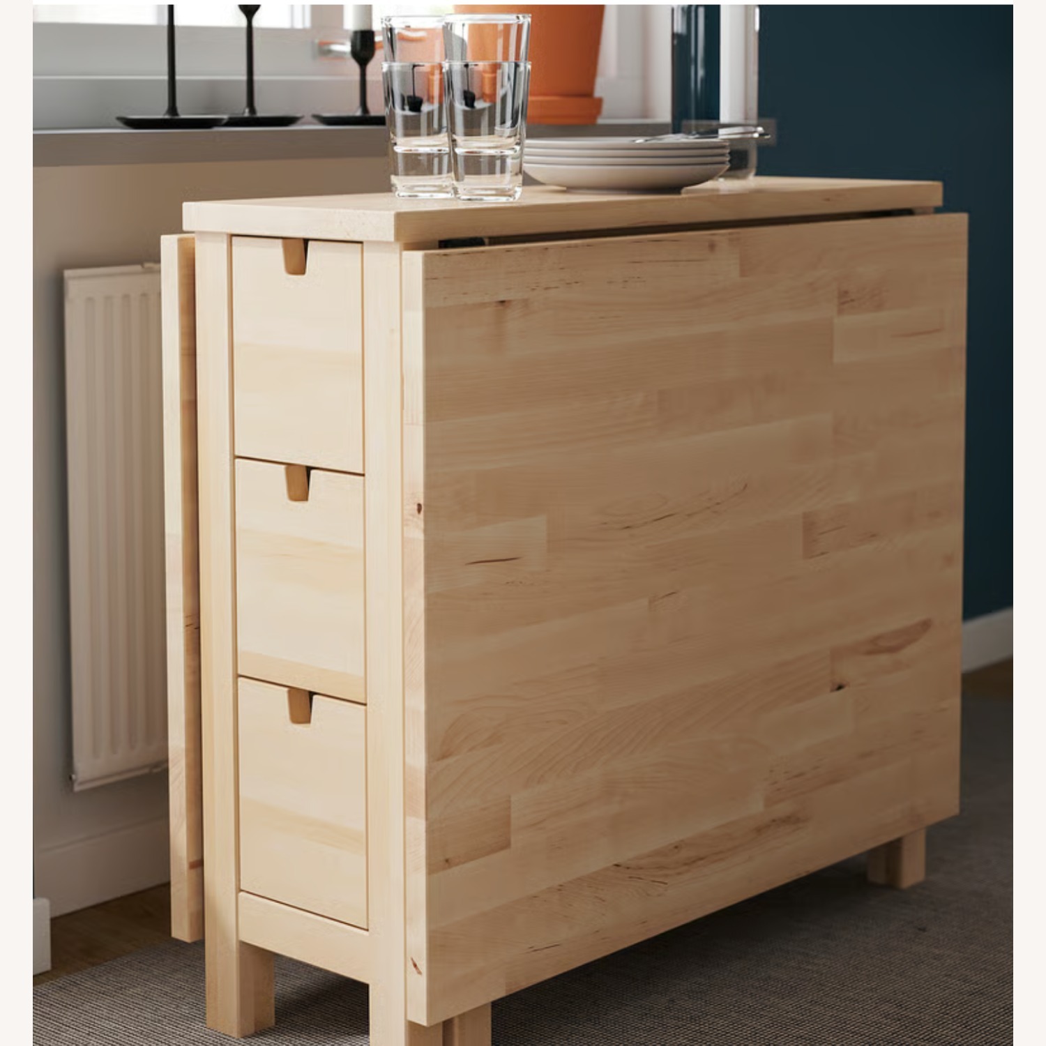 IKEA Norden Natural Dining Table with 5 chairs - image-6