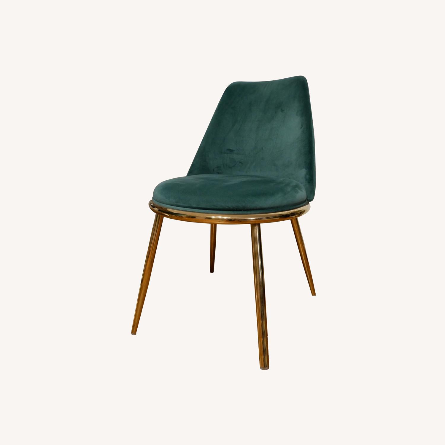 Velvet Dining Chairs with Metal Legs - Set of 4 - image-7