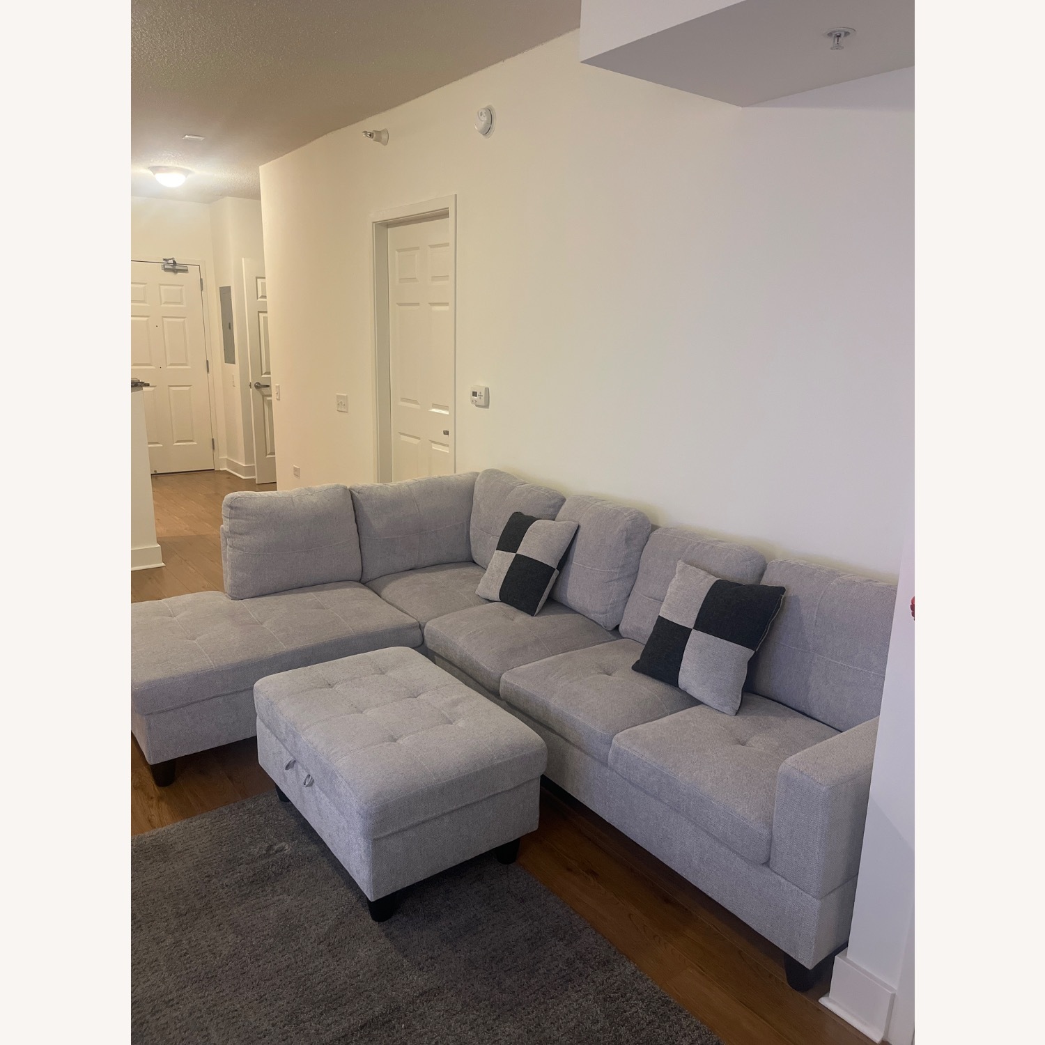 Light Gray 3+ Piece Sectional - AptDeco