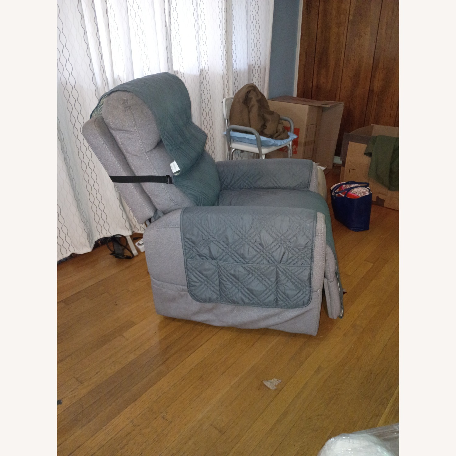 Bob's Discount Furniture Light Gray Recliner - image-2