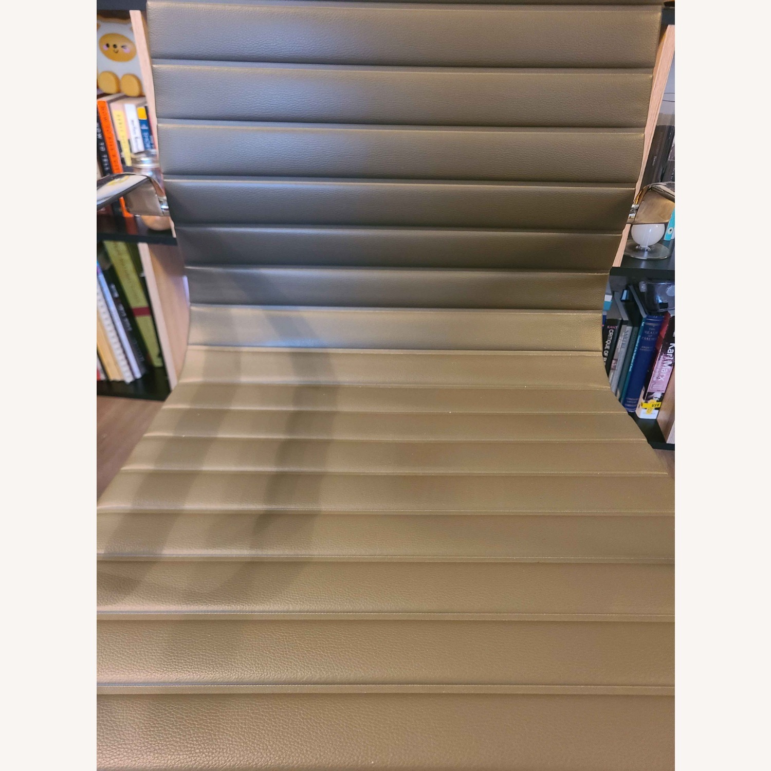 Dark Gray Metal Office Chair - image-3