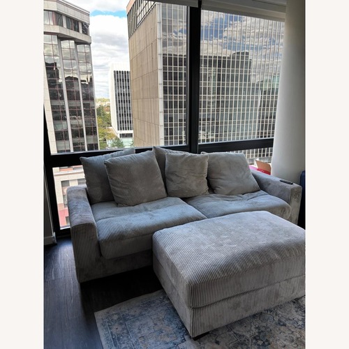 Used Arzelia 3 Piece Sectional Corduroy for sale on AptDeco