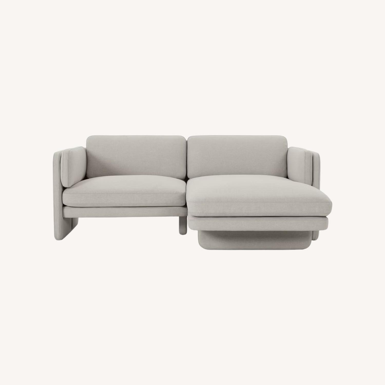 Design Within Reach Pastille Light Gray Chaise Lounge - image-0