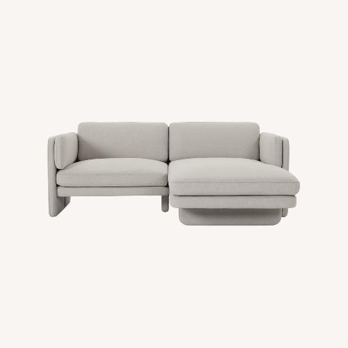 Used Design Within Reach Pastille Light Gray Chaise Lounge for sale on AptDeco