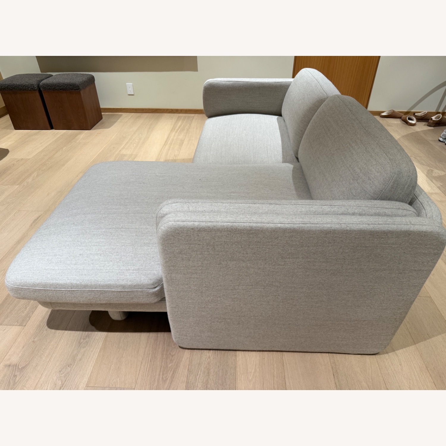 Design Within Reach Pastille Light Gray Chaise Lounge - image-4