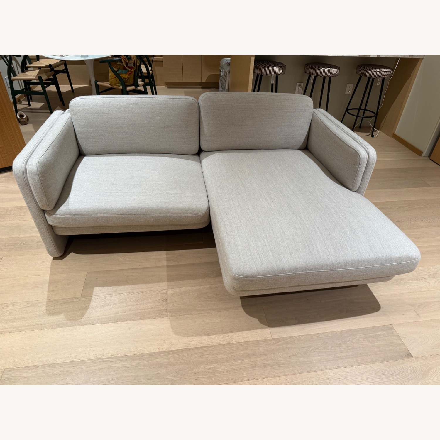 Design Within Reach Pastille Light Gray Chaise Lounge - image-1