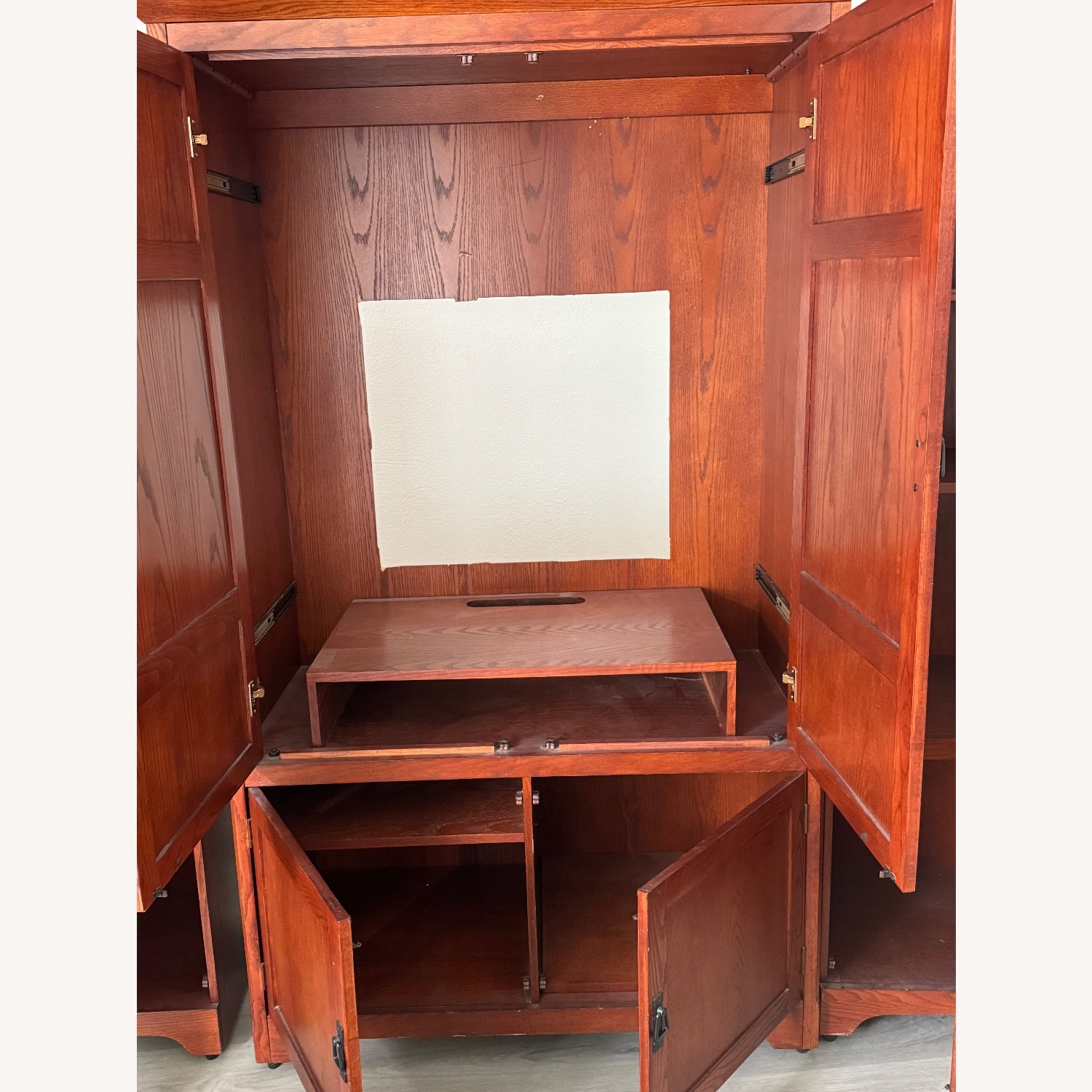 Red Wood Wall Unit - image-4