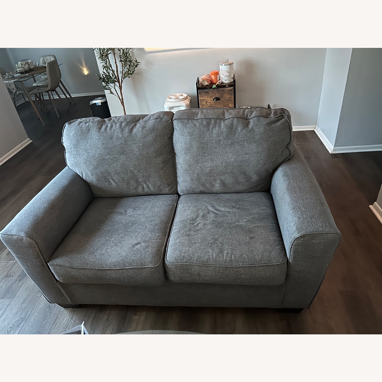 Light Gray Loveseat - image-3