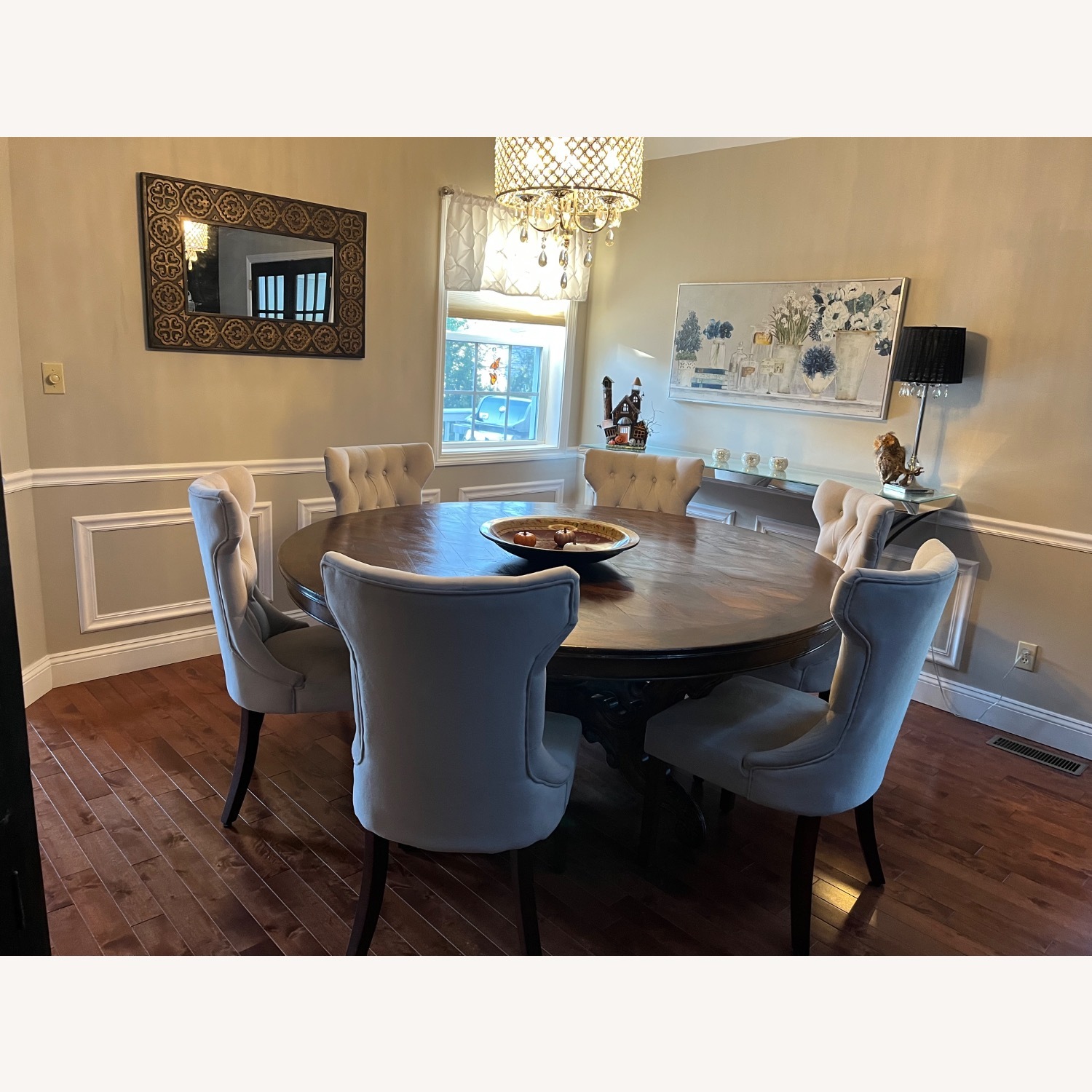 Vintage/Antique Dark Brown Dining Table - image-1