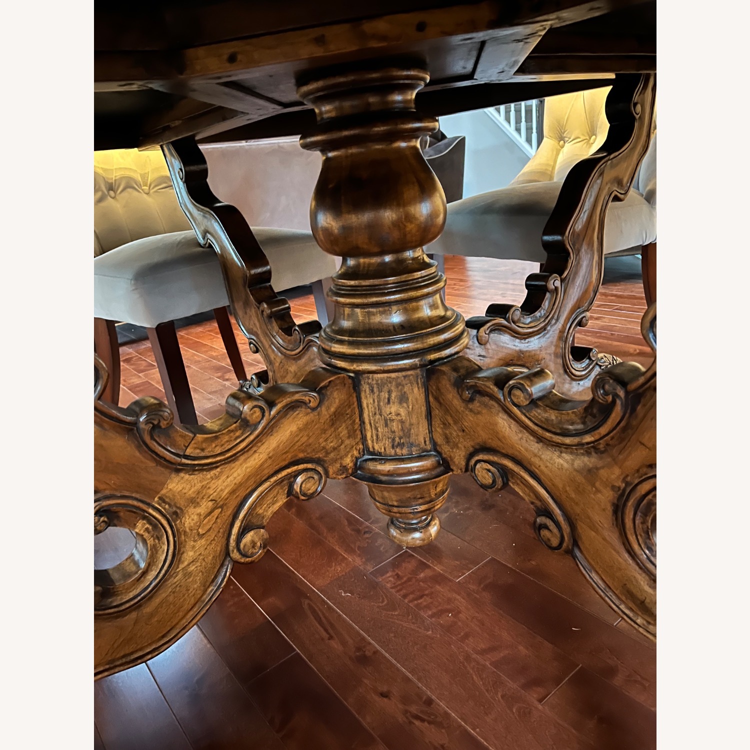 Vintage/Antique Dark Brown Dining Table - image-4