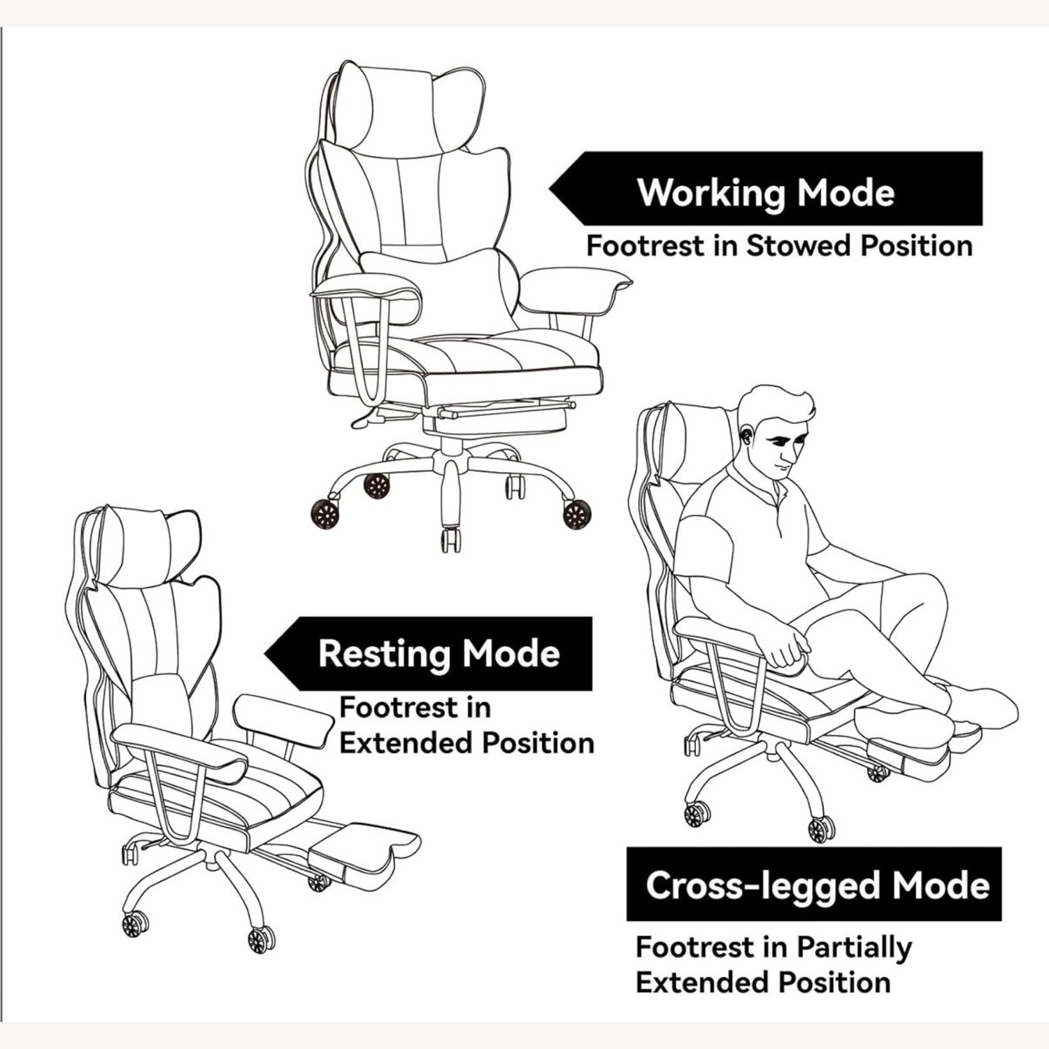 Efomao Orange Office Chair - image-6