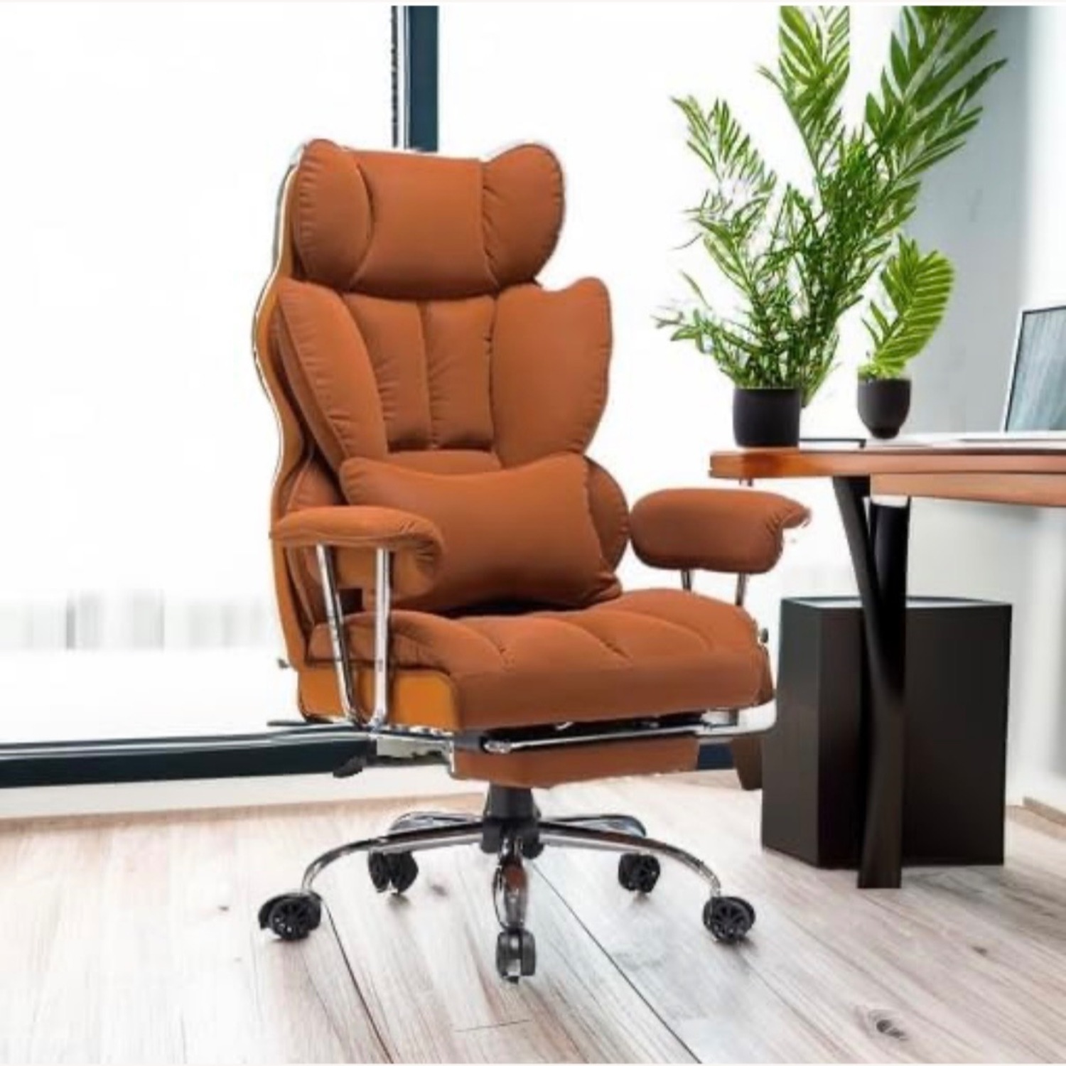 Efomao Orange Office Chair - image-2
