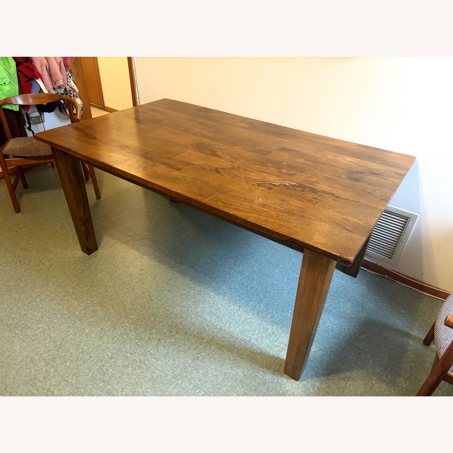 Basque 65" Dark Brown Solid Wood Dining Table - image-4