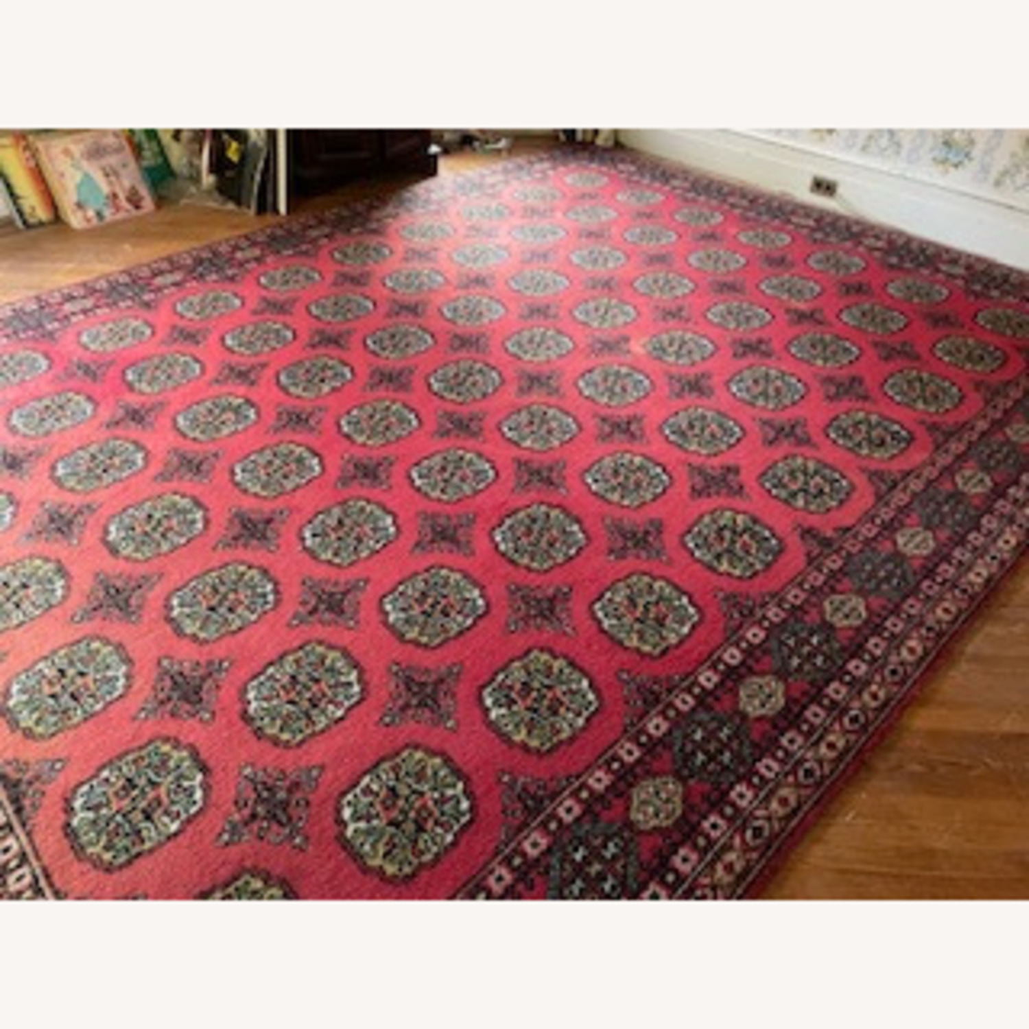 Red Patterned Area Rug - image-2