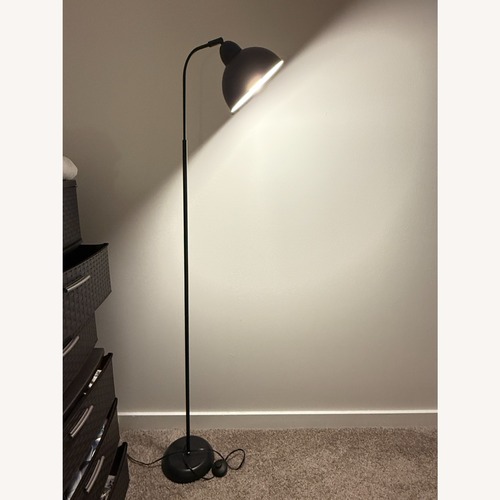 Used Black Metal Floor Lamp for sale on AptDeco