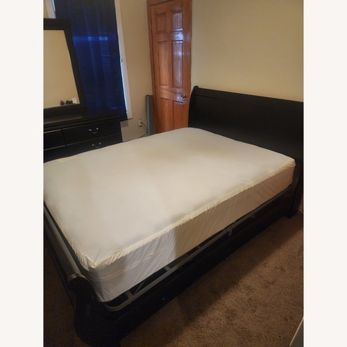 Used Ashley Furniture White Queen Bed for sale on AptDeco