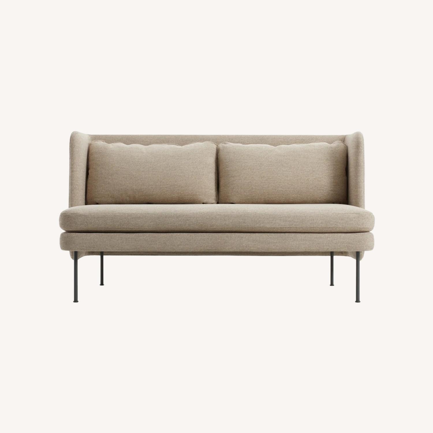 Blu Dot Bloke 60" Natural Fabric 2 Seater Sofa - image-0