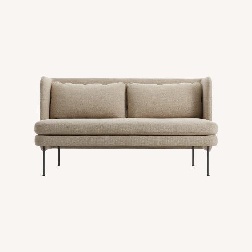Used Blu Dot Bloke 60" Natural Fabric 2 Seater Sofa for sale on AptDeco