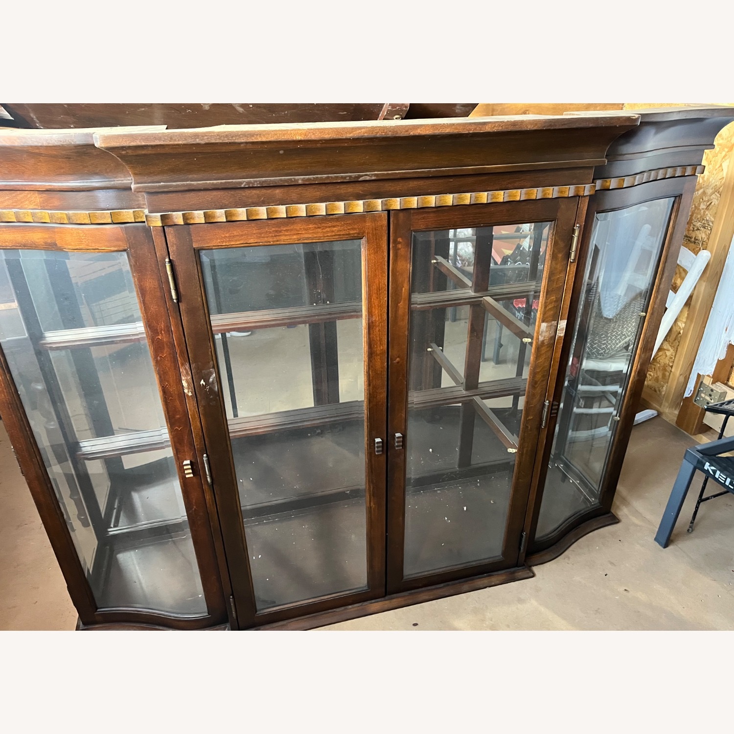 Vintage/Antique Finds Dark Brown Wood Armoire - image-2