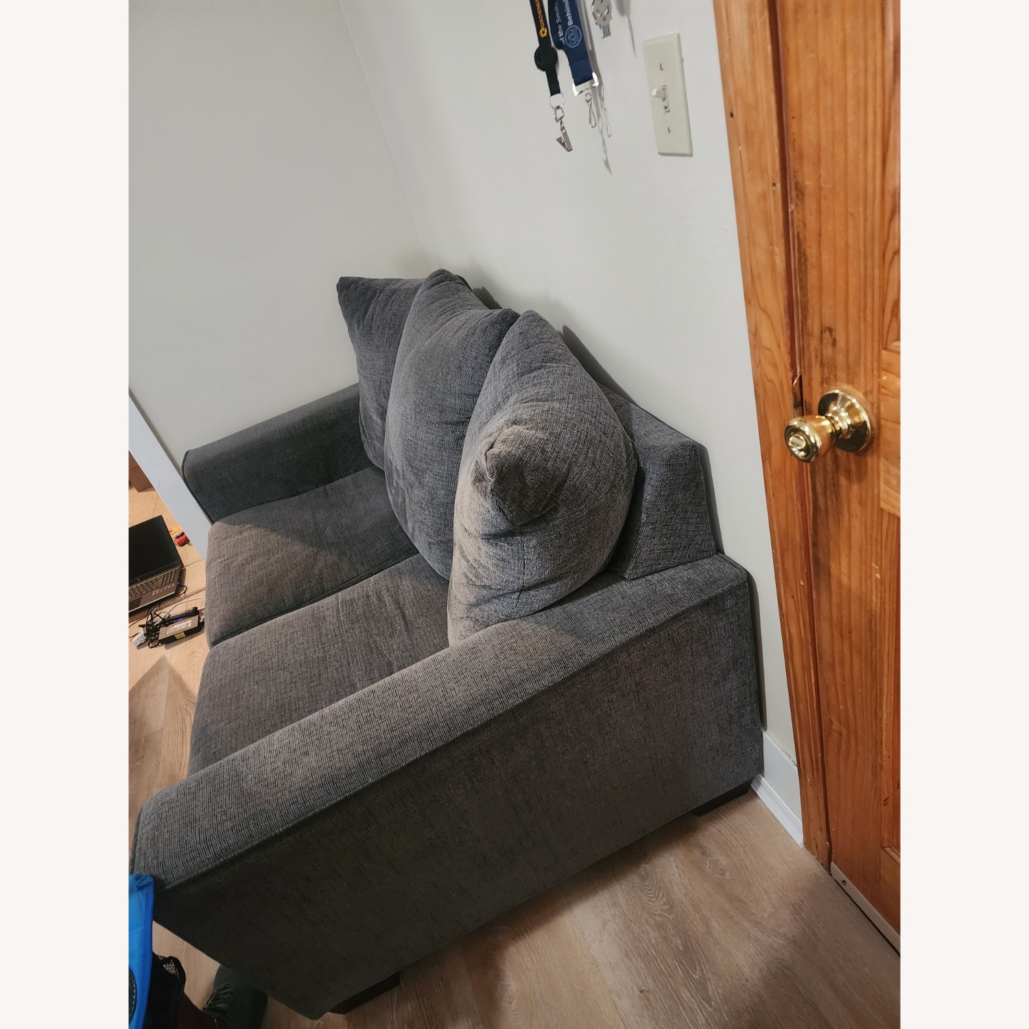 Ashley Furniture Light Gray 2 Seater Sofa - image-3