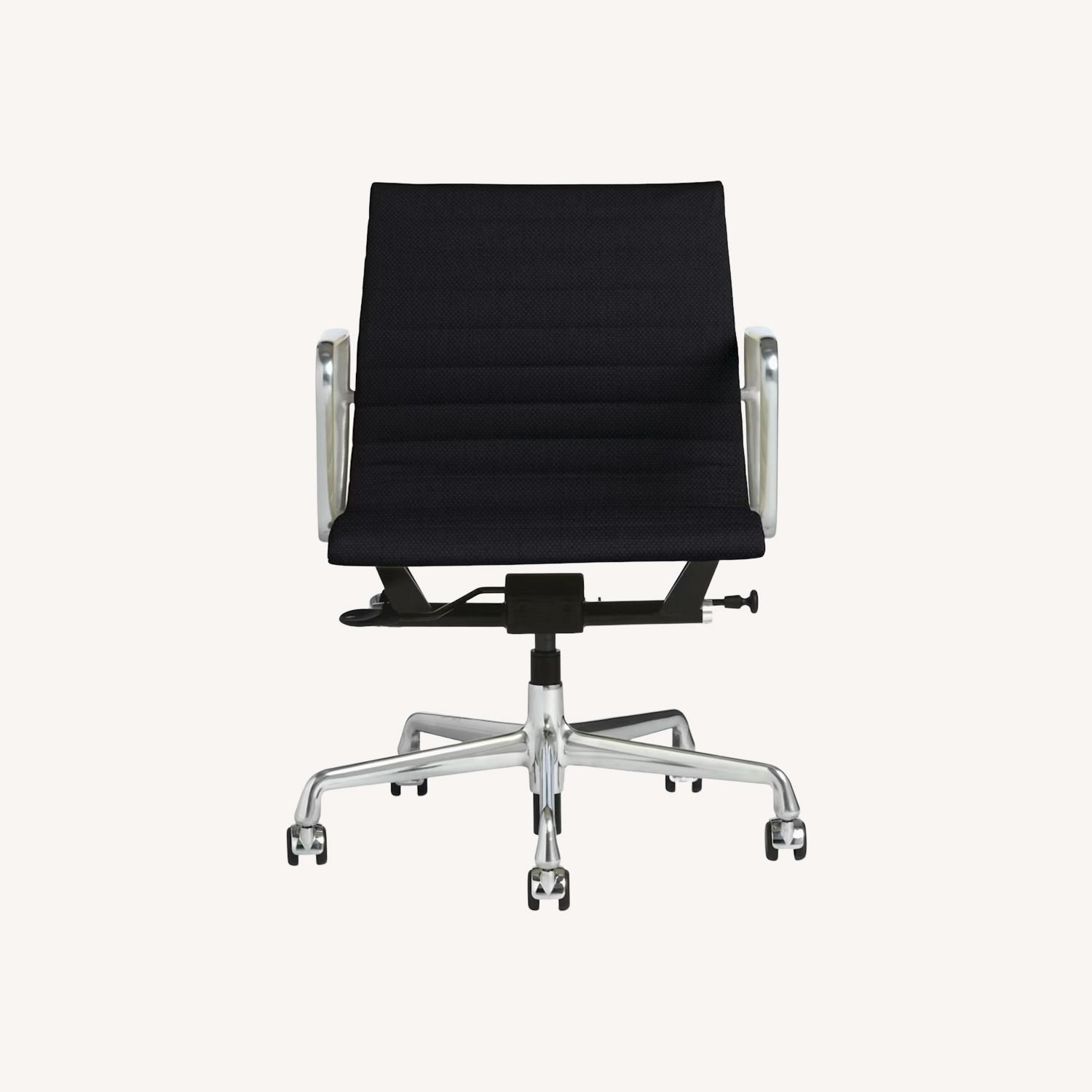 Herman Miller Eames Black Leather Office Chair - image-0
