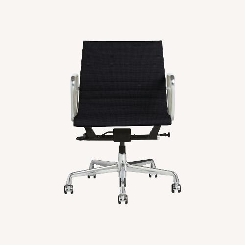 Used Herman Miller Eames Black Leather Office Chair for sale on AptDeco