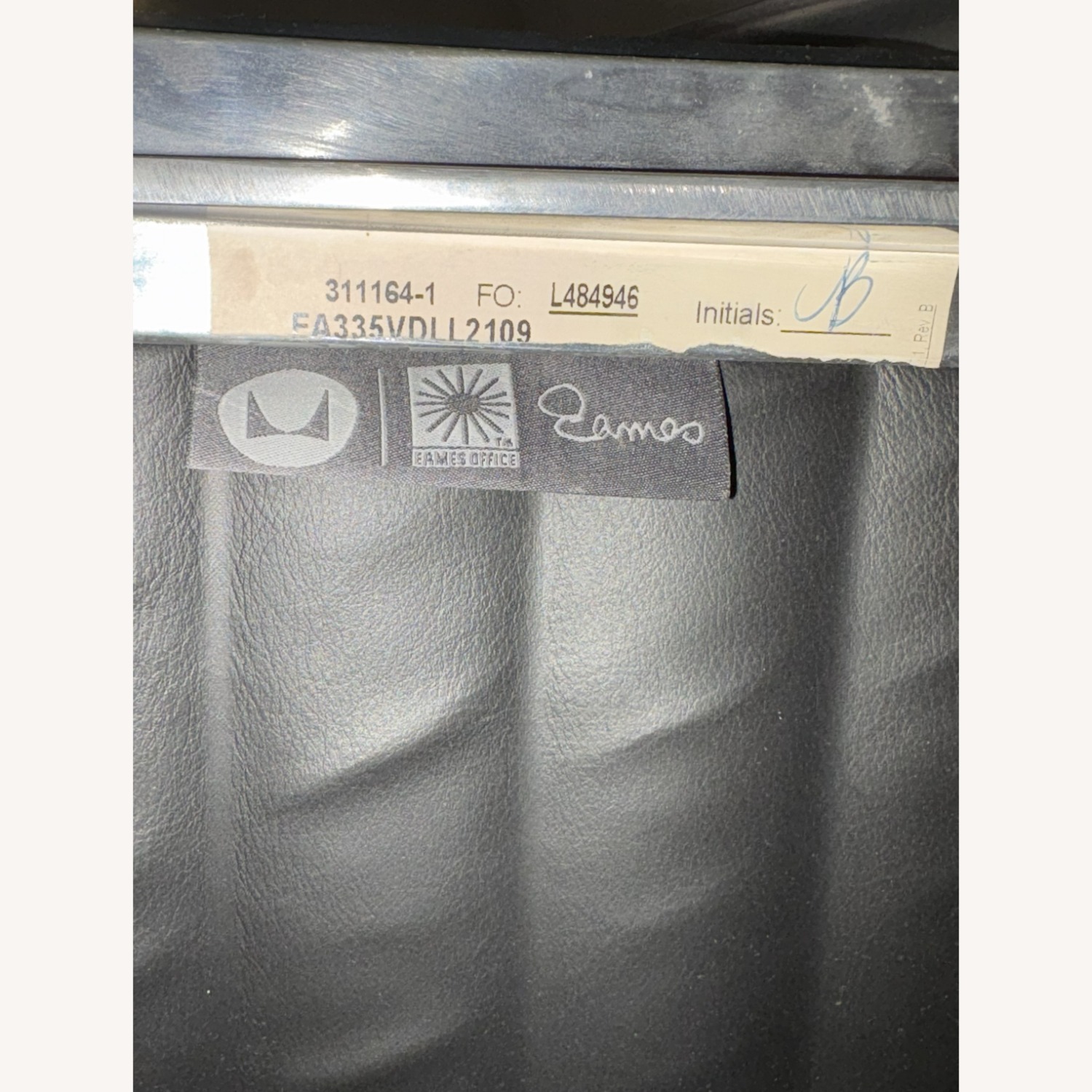 Herman Miller Eames Black Leather Office Chair - image-5