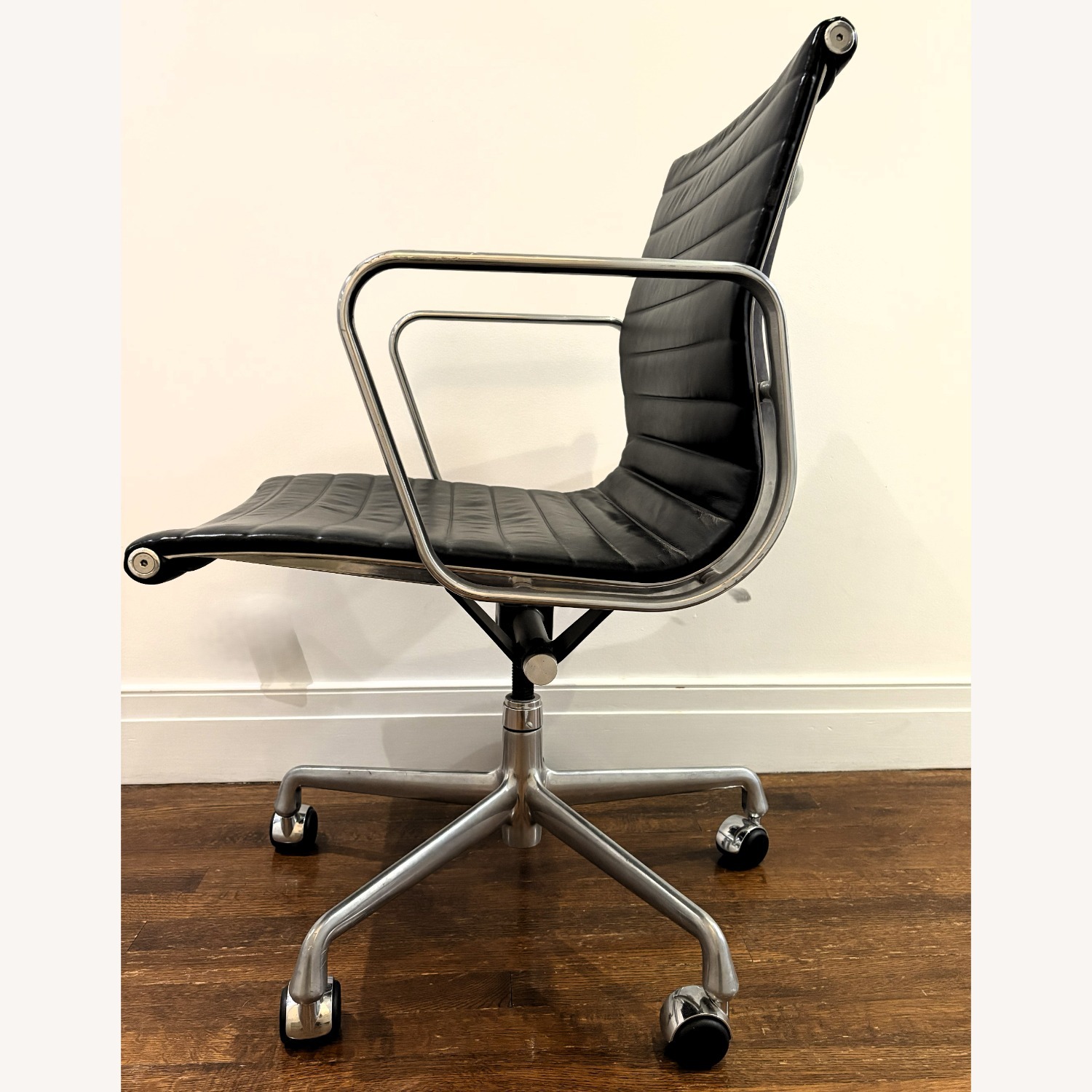 Herman Miller Eames Black Leather Office Chair - image-3