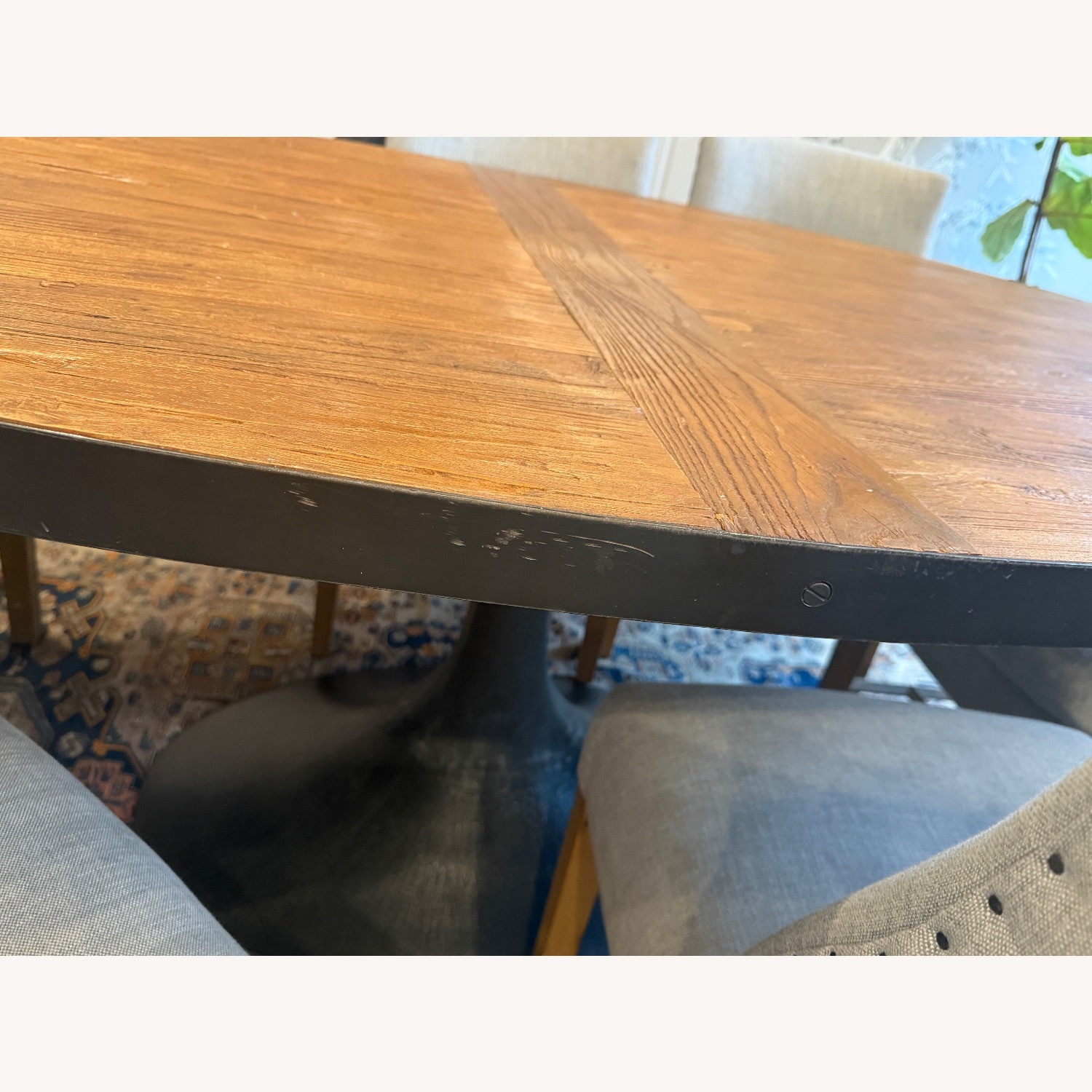 Restoration Hardware Aero Natural Wood Dining Table - image-6