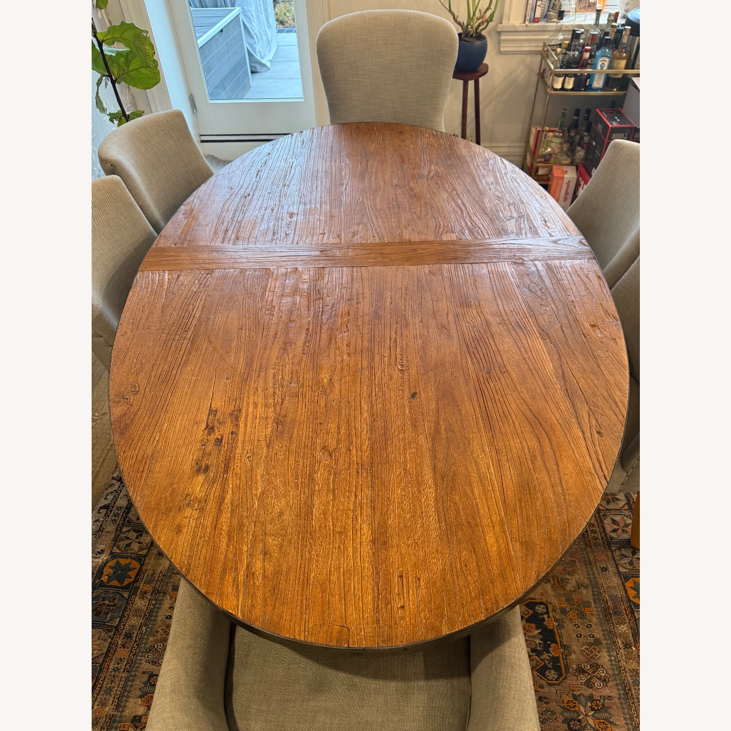 Restoration Hardware Aero Natural Wood Dining Table - image-3