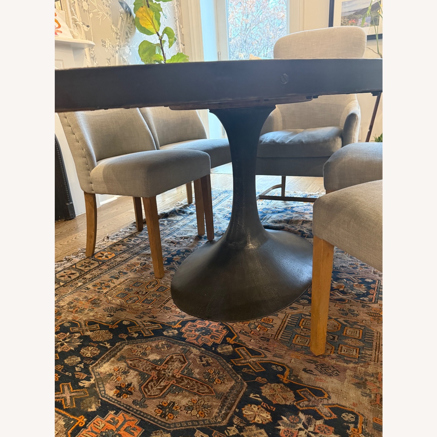 Restoration Hardware Aero Natural Wood Dining Table - image-4