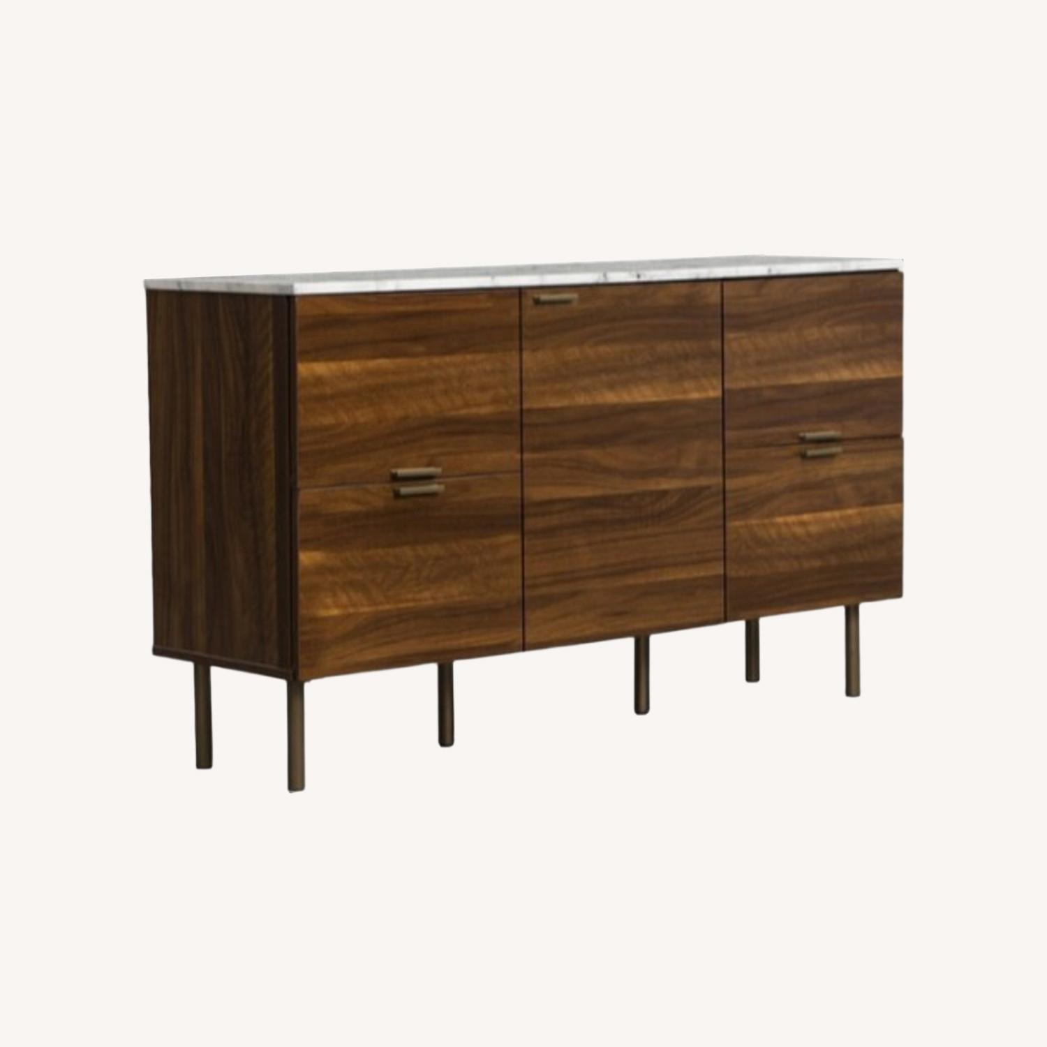 Wayfair Karlin Dark Brown Wood Sideboard - image-0