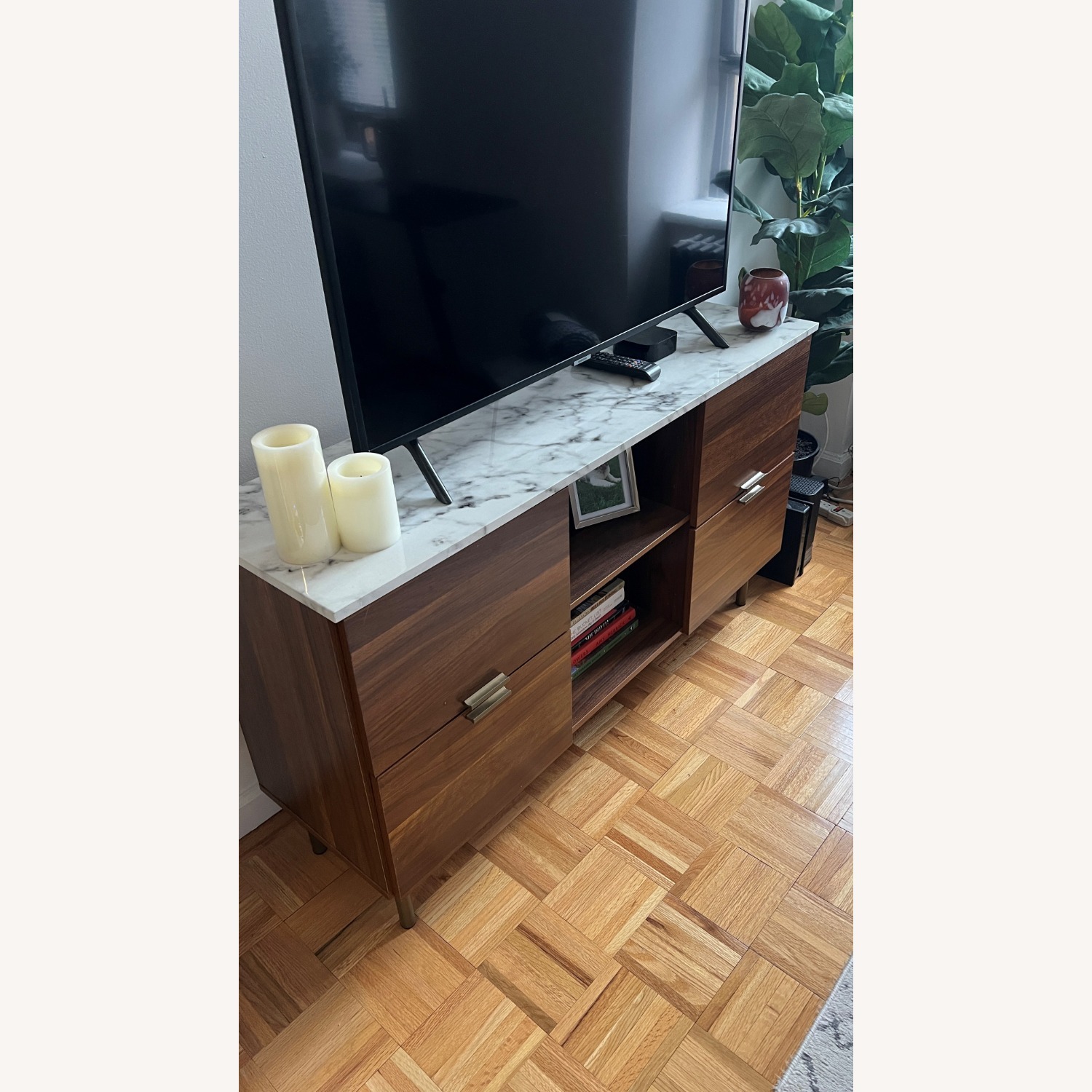 Wayfair Karlin Dark Brown Wood Sideboard - image-6