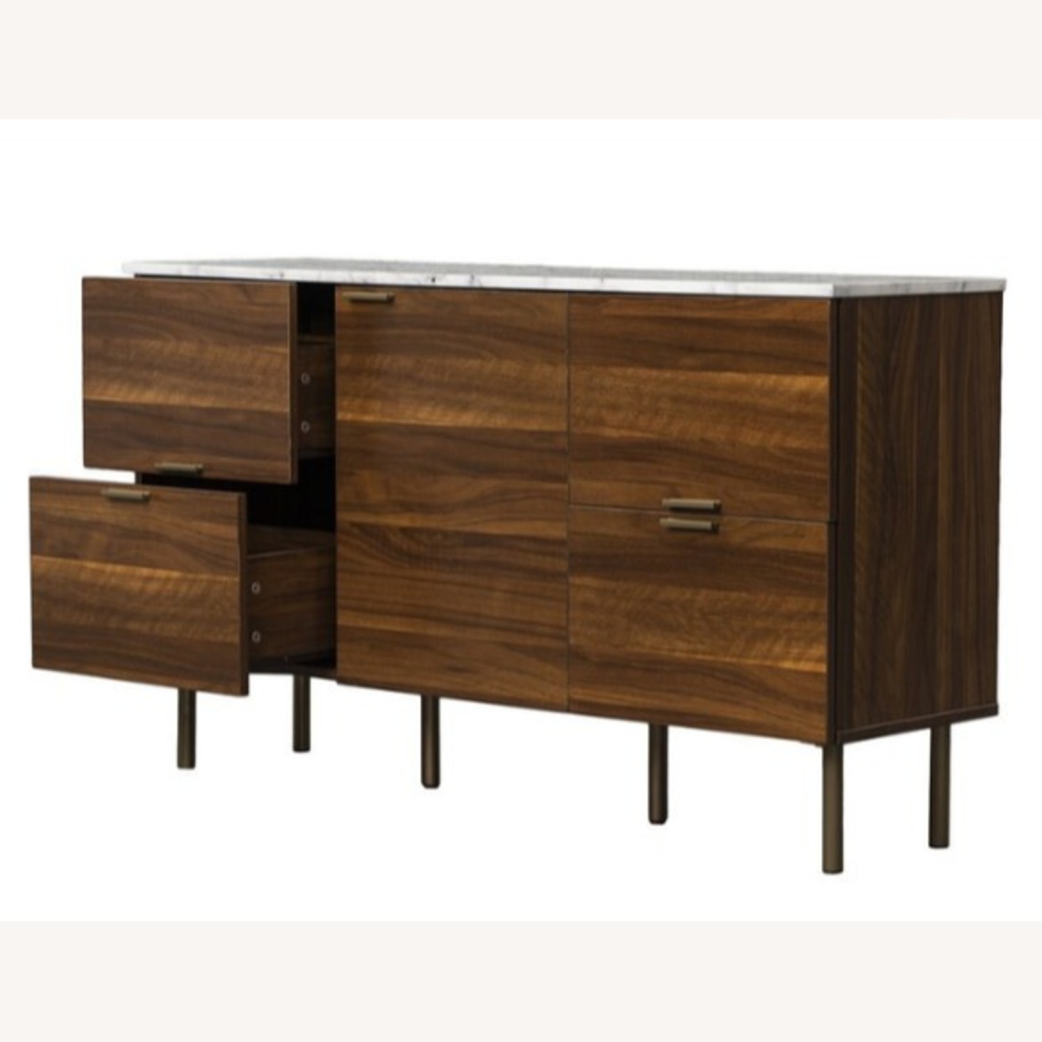 Wayfair Karlin Dark Brown Wood Sideboard - image-1