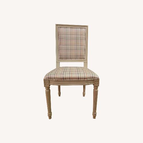 Used Coach Tattersall Fabric Dining Chairs for sale on AptDeco